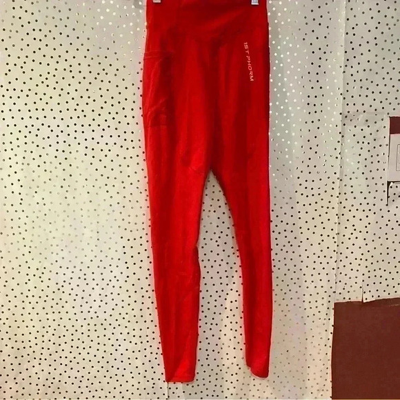 1st Phorm Red Leggings - Picture 1 of 11